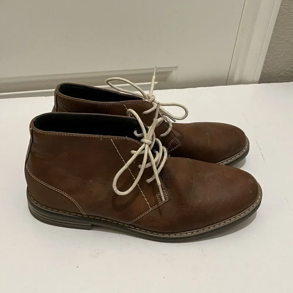 Arizona Jeans Co. Mens Az Dutton 625-7097 Brown Dress Shoes Lace Up Size 9.5M